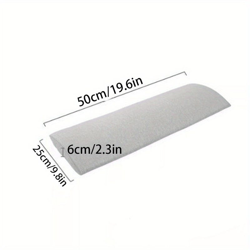 Gray Lumbar Back Support Cushion Pillow for Relaxing Lower Back While Sleeping - Image 3