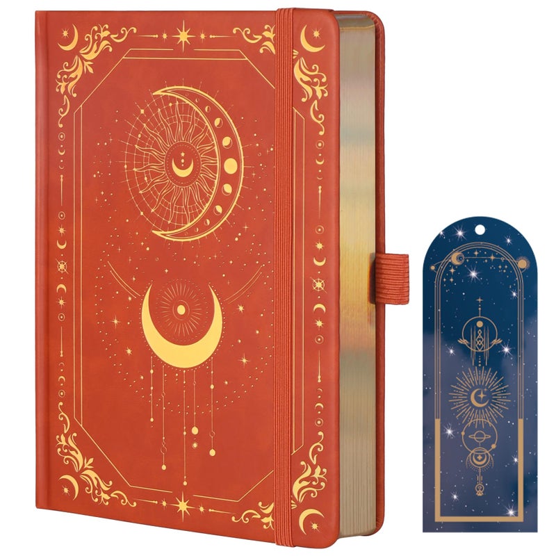 TIEFOSSI Dot Journal, 160gsm 190 Numbered Pages, Diary for Work & Sketching, A5 Hardcover Leather Journal for Writing Women Men - Image 1