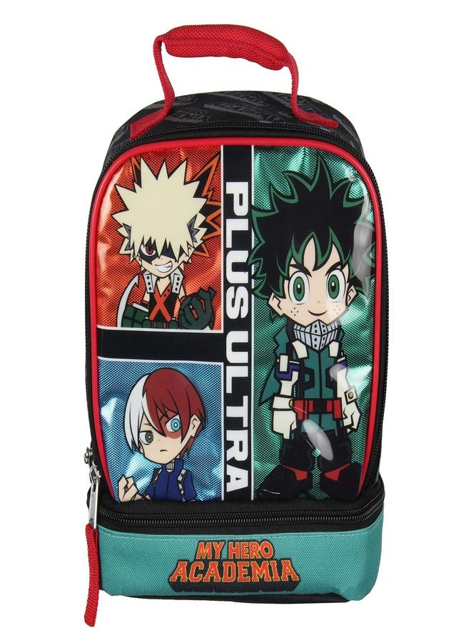 Bioworld My Hero Academia Lunch Box MHA Deku Bakugo Shoto Todoroki Plus Ultra Kids Lunch Bag Tote - Image 2
