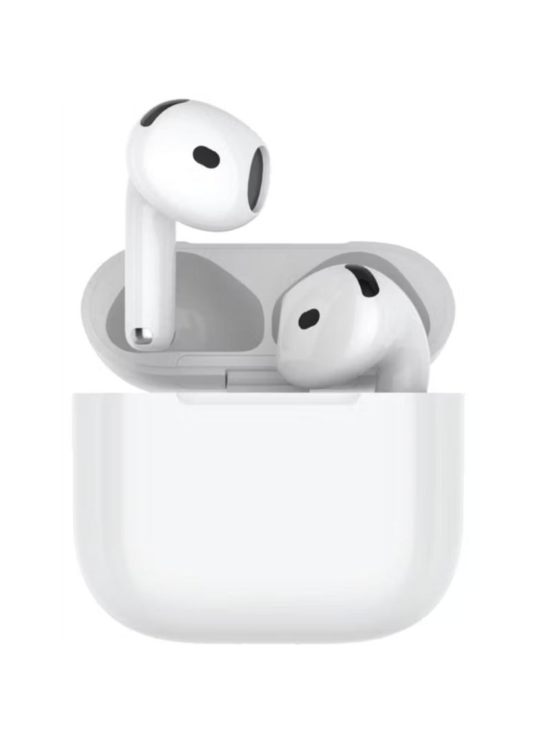 GREEN LION True Wireless Earbuds 4 G1, 25 Meters Transmission Range, Type-C Charging Port, 2 Hours of Charging Time, 5 Hours Playtime, 20 Hours Case Battery Life, Bluetooth Version 5.3 - White - Image 1
