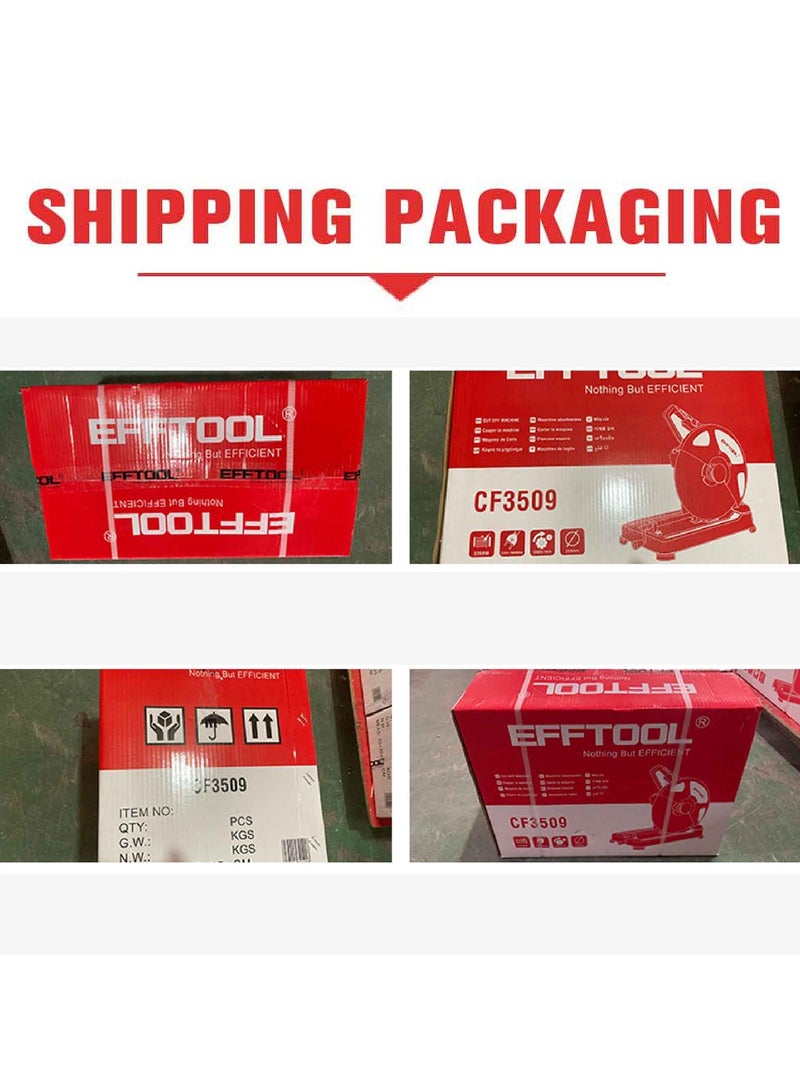 EFFTOOL منشار قطع قطع المعادن المنشار 2800 واط 3900 دورة في الدقيقة 220-240 فولت 45 درجة زاوية الحديد / حديد التسليح / الحديد / قطع البلاستيك - Image 3