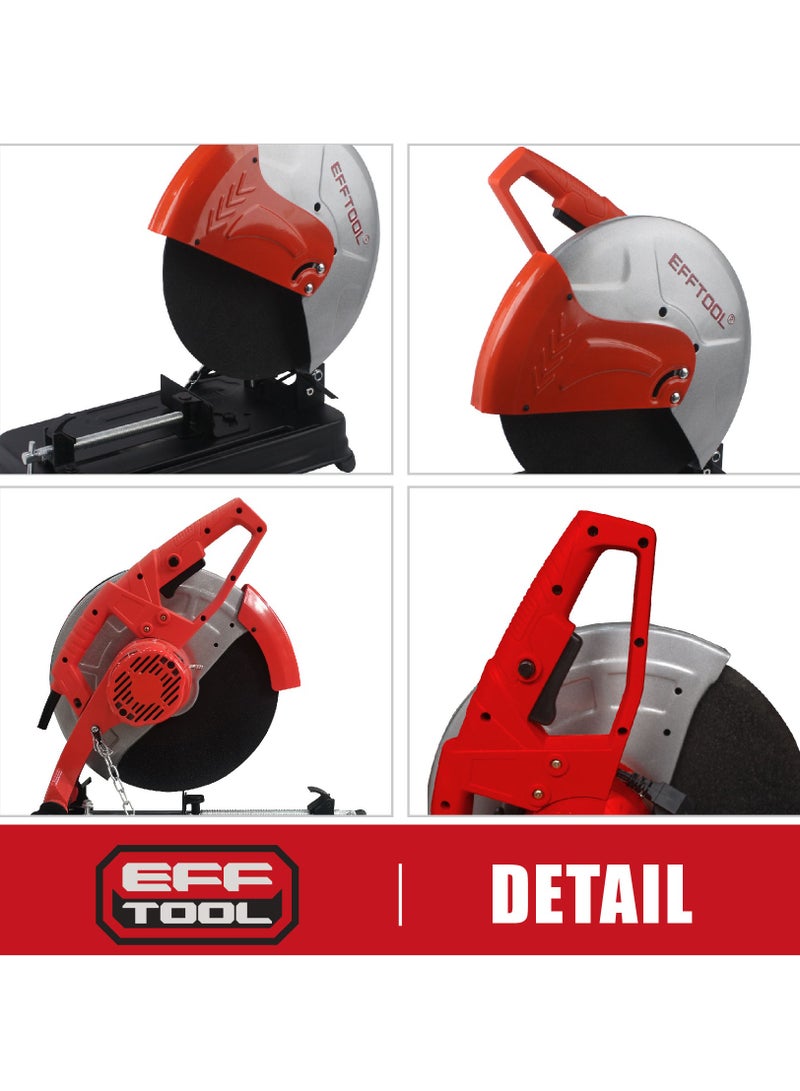 EFFTOOL منشار قطع قطع المعادن المنشار 2800 واط 3900 دورة في الدقيقة 220-240 فولت 45 درجة زاوية الحديد / حديد التسليح / الحديد / قطع البلاستيك - Image 4