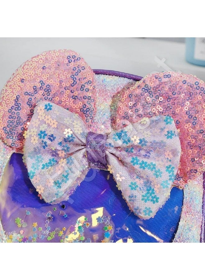 FunBlast Cartoon Theme Sequin Backpack for Kids - Sequin Bags for Girls - Small Backpack for Picnic, Outdoor Travel, Korean, Fancy Bags (Pink) - Image 5