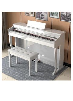 Megarya Professional Design Upright Digital Piano 88 Hammer Action Piano Superimposed Sound Effect USB Jack Electronic Organ Polished Finish (Polished White)  - Image 2