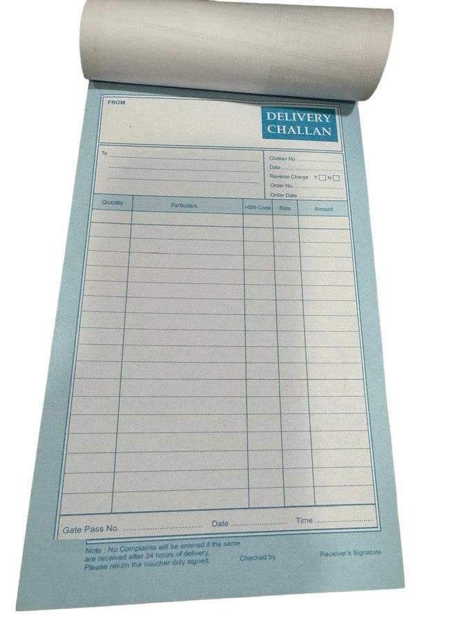Peeplvalue Delivery Challan Book with Carbon- Triplicate - 50 Sets of Pages(50 Printed + 50 Printed + 50 Plain)-Pack of 6 - Image 4