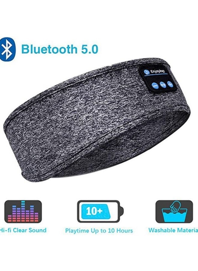 5.4 Bluetooth Music Headband Wireless Sleep Eye Mask Bluetooth Sports Headband Stereo Headband For Talking-Color:Dark Blue  - Image 2