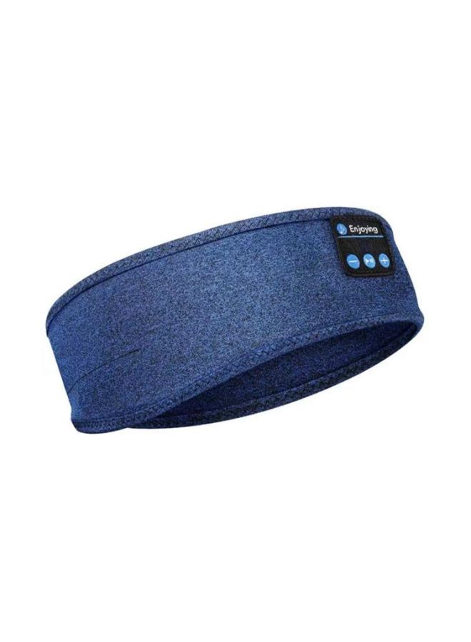 5.4 Bluetooth Music Headband Wireless Sleep Eye Mask Bluetooth Sports Headband Stereo Headband For Talking-Color:Dark Blue  - Image 1