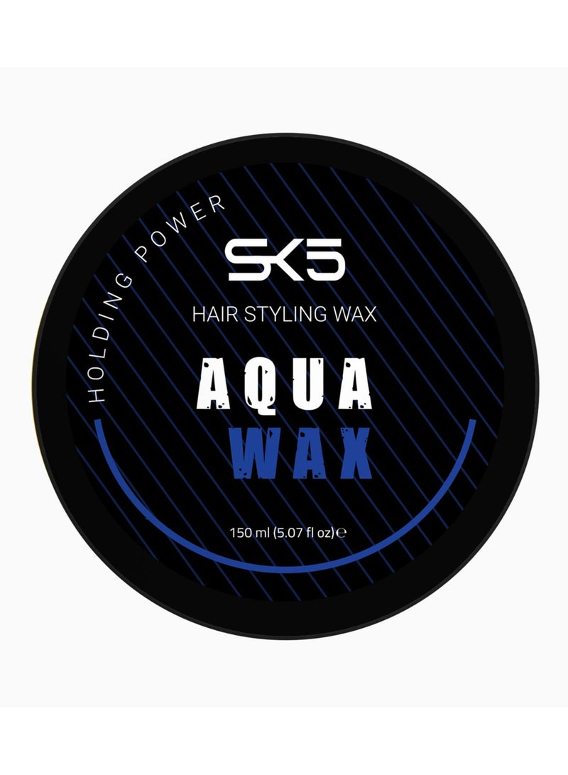 SK5 Blue Aqua Hair Styling Wax - Professional Hold 150ml - Image 2