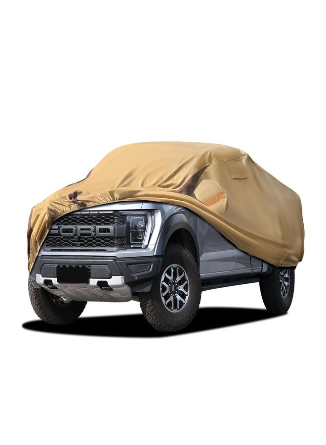 FSGRICH Car Cover Waterproof All Weather Compatible with Automobiles,Outdoor Anti-UV Car Covers Rain Sun Protection with Zipper and Windproof Buckle (F, Compatible with F150) - Image 1