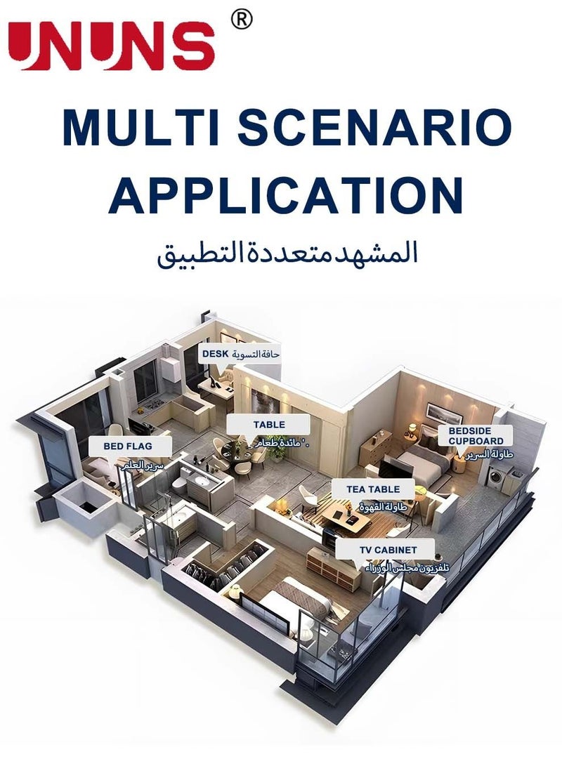UNUNS أغطية وسائد بنمط هندسي، مجموعة من 6 قطع بتصميم جلد الخوخ، أغطية وسائد مزخرفة للمحيط الأزرق للأريكة، غطاء وسادة مقاس 45 × 45 سم  - Image 4