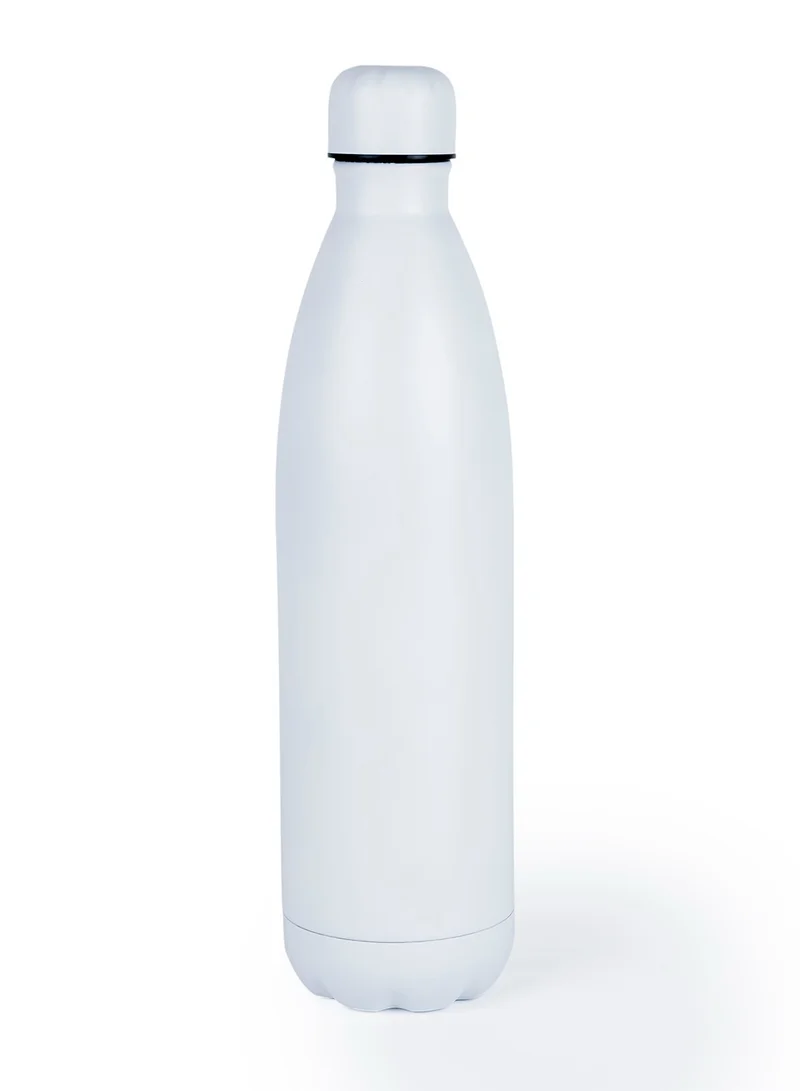 Nessan Nessan 500ml Sport Water Bottle Vacuum Insulated Stainless Steel Sport Water Bottle Leak-Proof Double Wall Cola Shape Water Bottle, Keep Drinks Hot & Cold - White