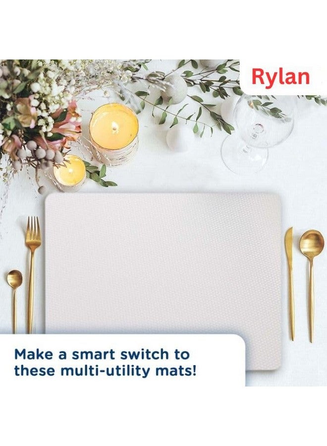 Rylan (45 cm x 5 m) Multipurpose Anti-Slip Mat, Sheet for Fridge, Kitchens, Cupboard, Drawers, Shelf Liner | Super Strong EVA, Water Resistant (Diamond Texture, White) - Image 3