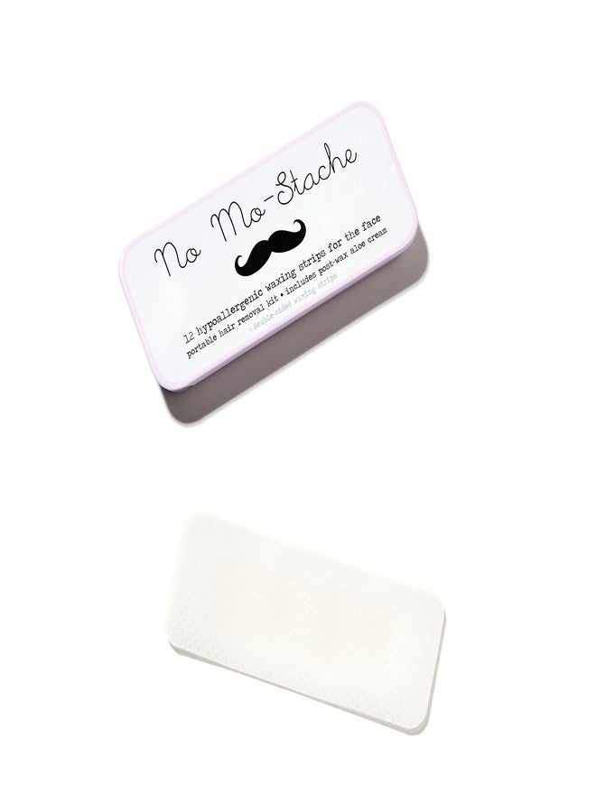 No Mo-Stache Mini Duo - 12 Count Brow and Lip Wax Kit, 2 Piece Set - As Seen On Shark Tank - Hair Removal Wax Strips with Tweezers for Face, Brows and On-The-Go Use - Image 3