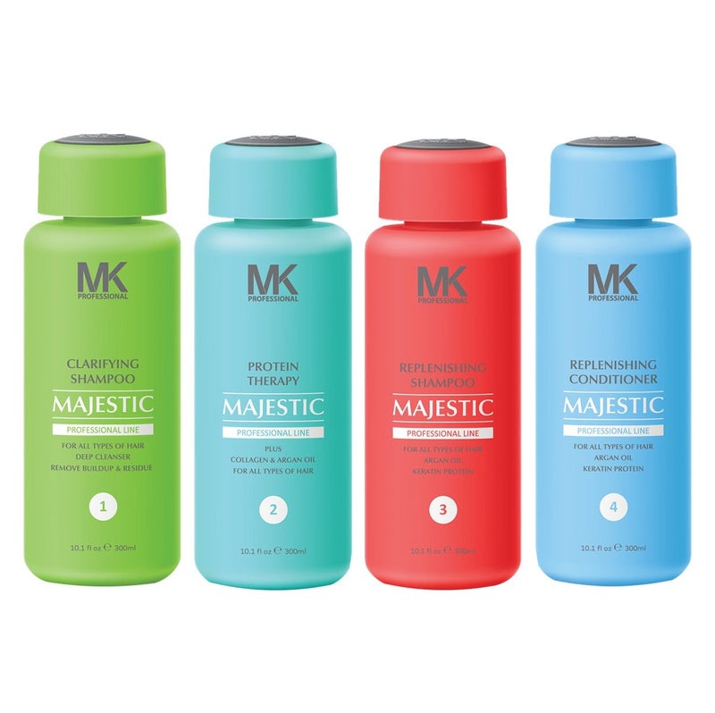 Majestic Keratin MAJESTIC MK PROFESSIONAL Protein Therapy Hair Treatment Complete Kit 300 ml - Image 1