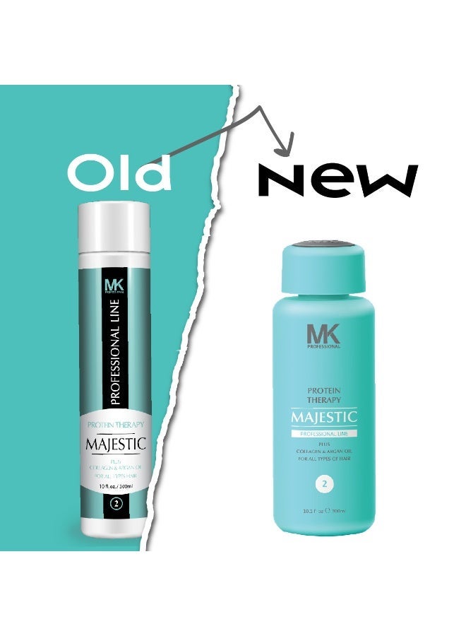 Majestic Keratin MAJESTIC MK PROFESSIONAL Protein Therapy Hair Treatment Complete Kit 300 ml - Image 3