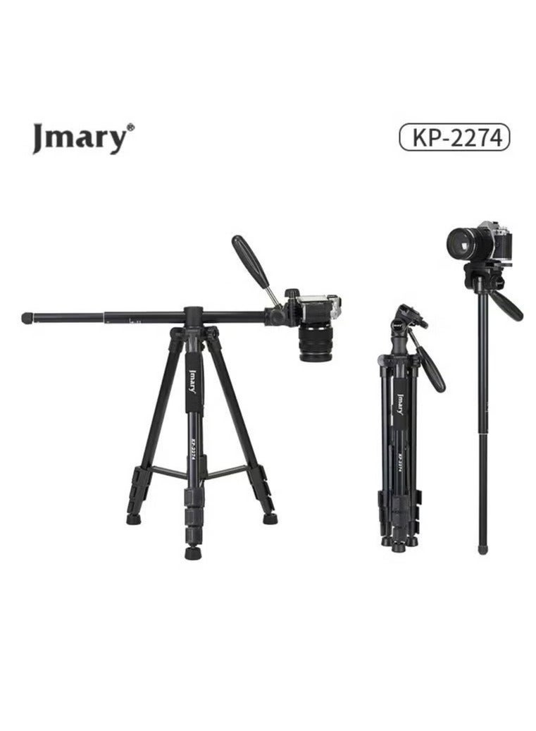 Jmary KP-2274 CameraAluminium Tripod with 4 Sections Professional Detachable Monopod Tripod with 360 Degree Head Quick Release Plate - Image 2