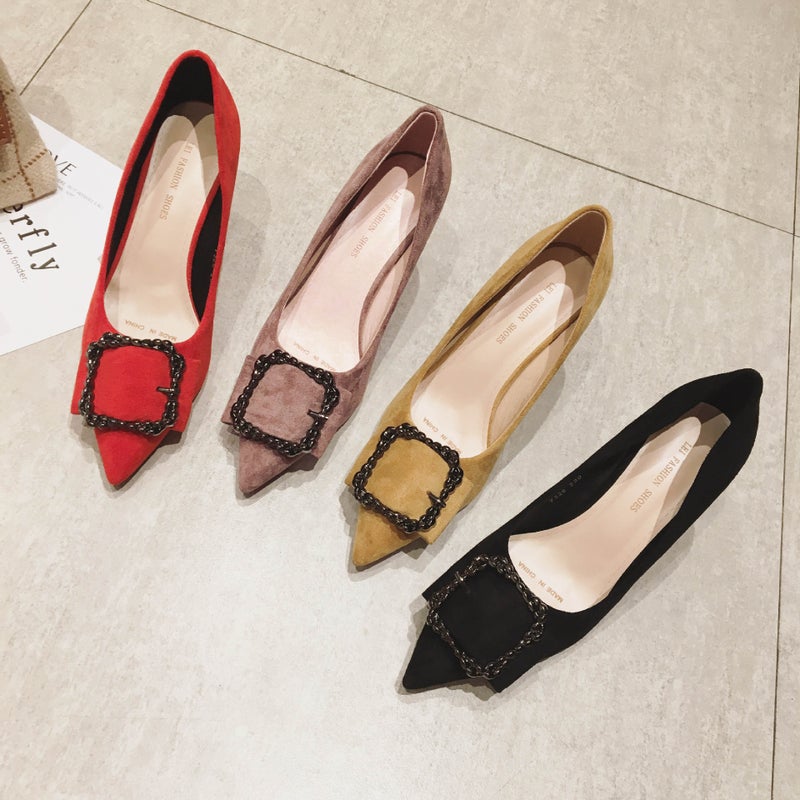 7328-12 Pointed Toe Shoes Women'S 2025 Autumn New Korean Style Small Size Girls High Heels Women'S Stiletto Heels - Image 2