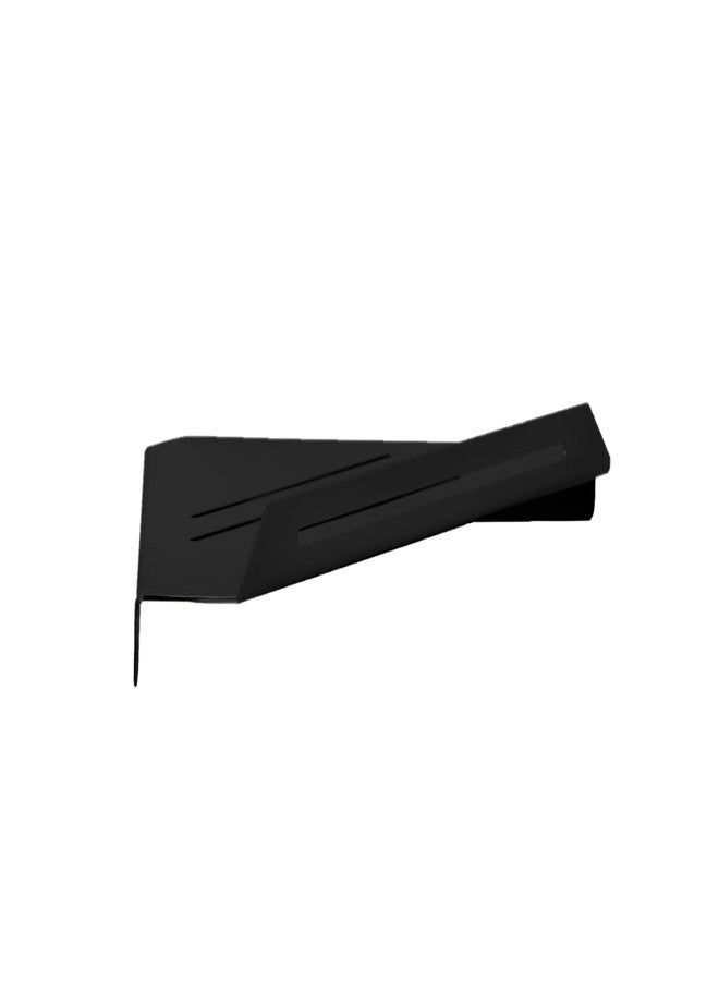 Seachrome 14 inch Floating Corner Shower Shelf, Matte Black - Image 1