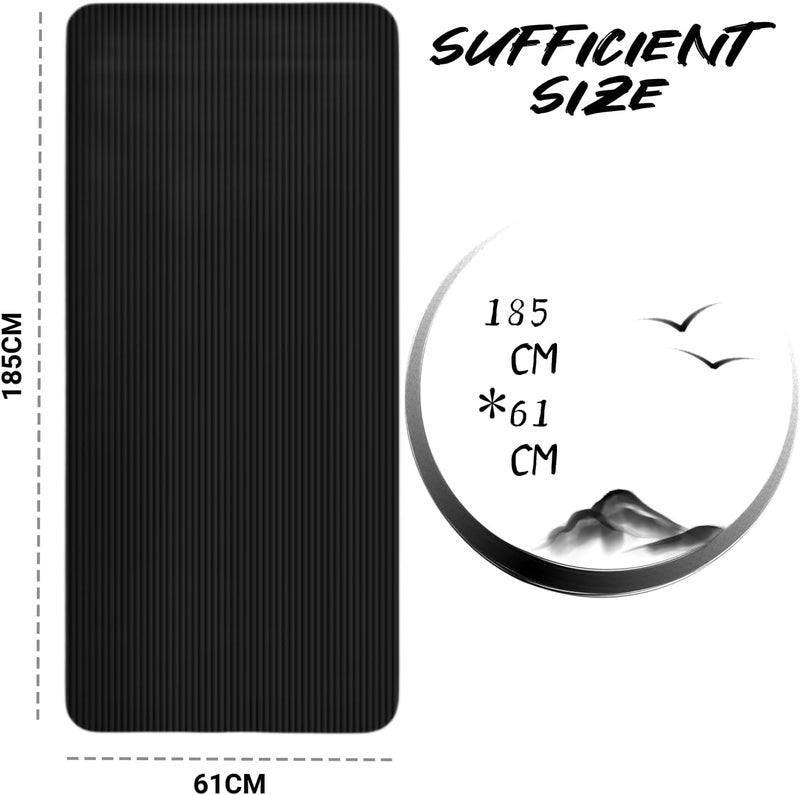 Maston All Purpose 10MM 15MM Extra Thick High Density Anti-Tear Exercise Yoga Mat - Image 2