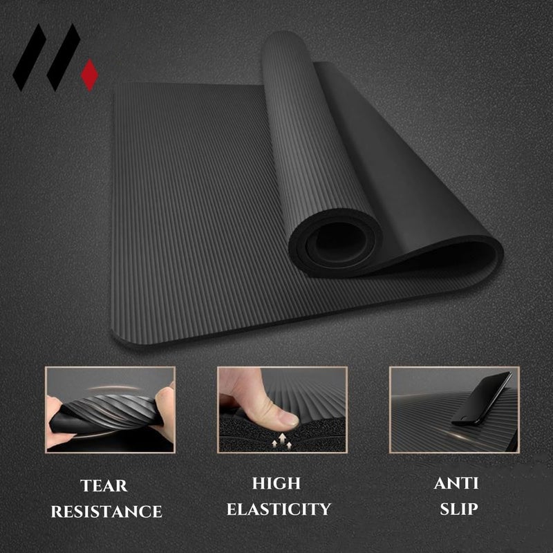Maston All Purpose 10MM 15MM Extra Thick High Density Anti-Tear Exercise Yoga Mat - Image 3