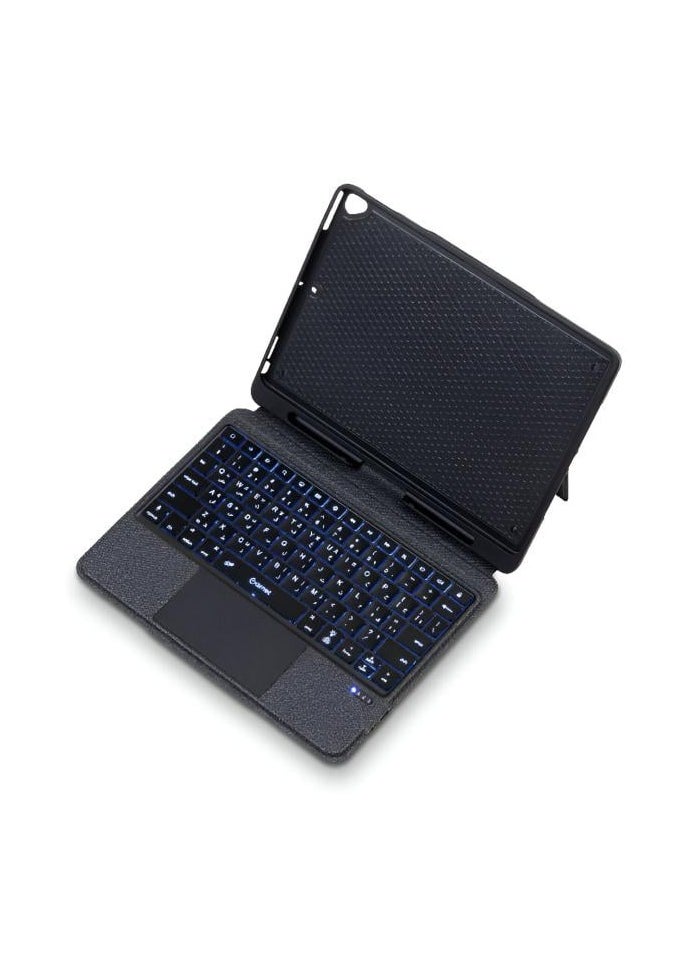 GARNET - keyboard with built-in wireless mouse and backlit keys for iPad devices - Black. - Image 1