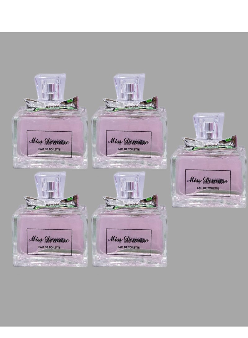 تي أر آي 5 قطع عطر مس ديمور 100 مل EDT - Image 1