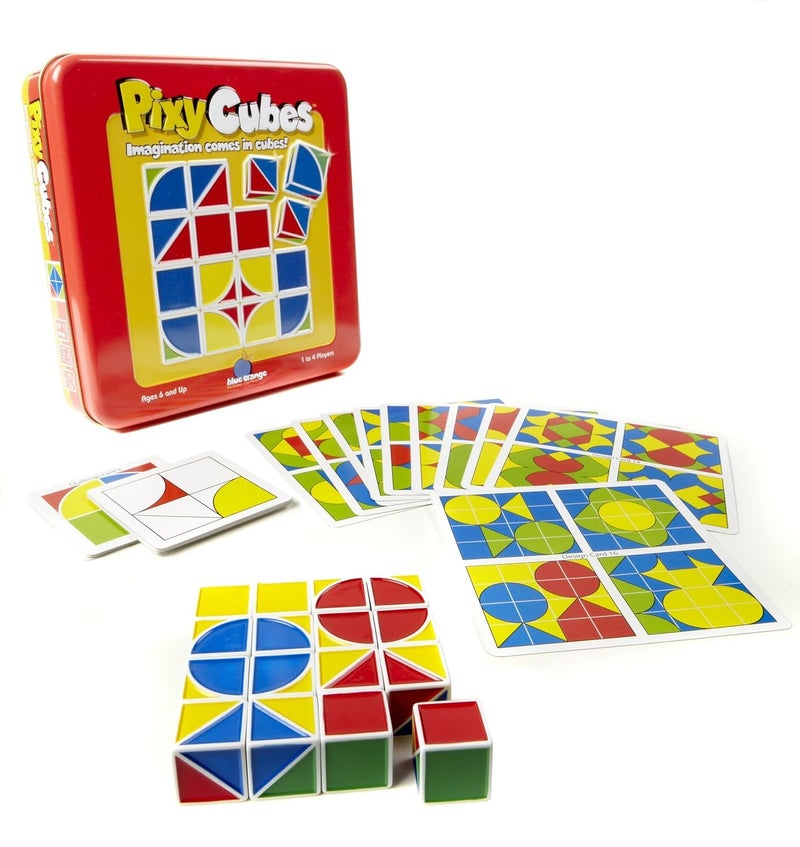 blue orange Pixy Cubes Matching Pattern Design Game Speed or Memory Rules with Cubes in Tin Box by Blue Orange Games, 1 to 4 Players, Ages 6+ - Image 2