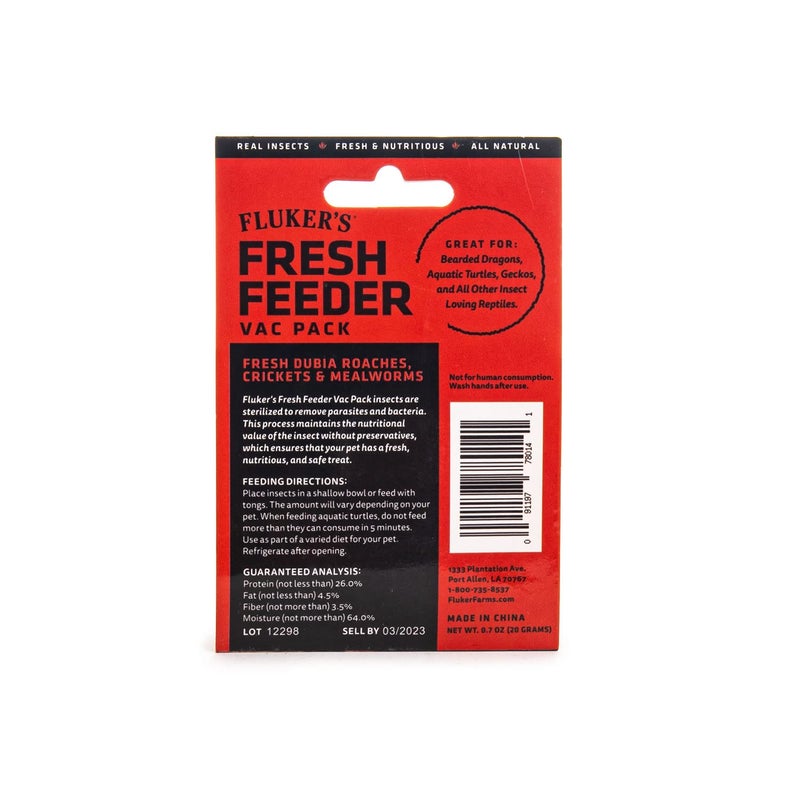 Fluker's Fresh Feeder Vac Pack Variety Mix, All Natural and Preservative Free, Great for Insect Eating Reptiles, Birds, Tropical Fish or Small Animals, 0.7 oz - Image 2