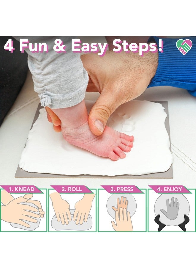 Casting Keepsakes Luna Bean Baby Handprint & Baby Footprint Kit Fun & Easy Diy Ornament Baby Keepsake Kit For Baby Boys & Girls Newborn Gift Baby'S First Christmas New Mom Gifts Baby Shower Registry Holiday - Image 4