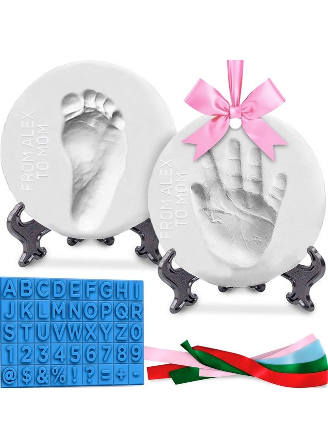 Casting Keepsakes Luna Bean Baby Handprint & Baby Footprint Kit Fun & Easy Diy Ornament Baby Keepsake Kit For Baby Boys & Girls Newborn Gift Baby'S First Christmas New Mom Gifts Baby Shower Registry Holiday - Image 1