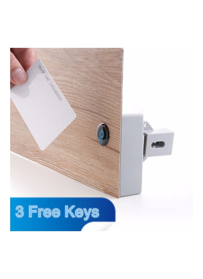 Generic Digital RIFD IC Card Drawer Sensor Lock White  - Image 5