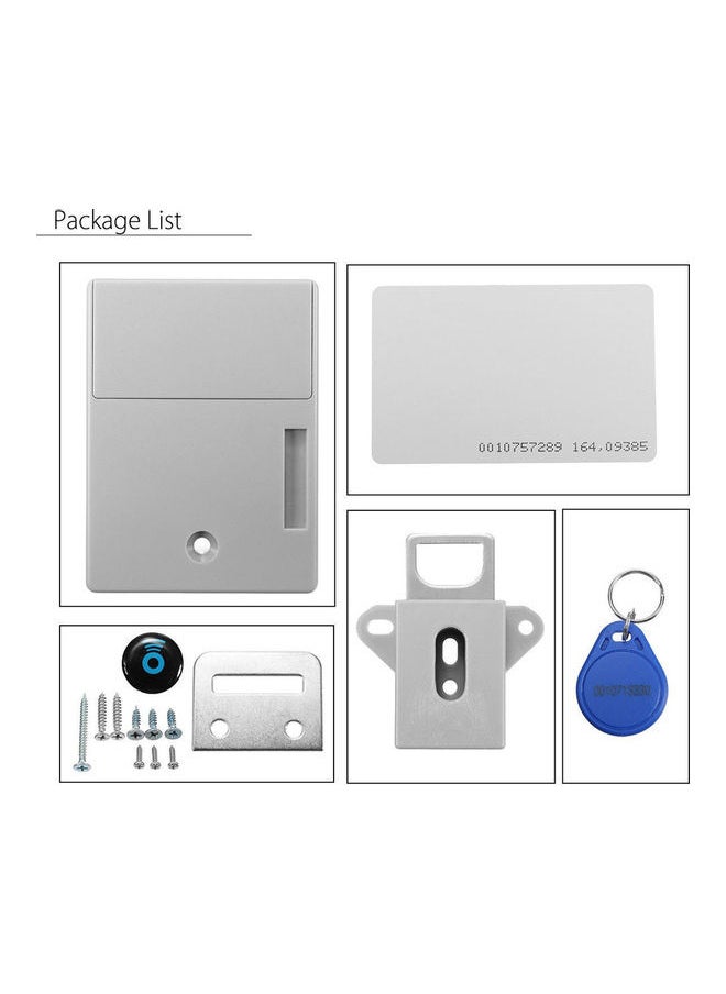 Generic Digital RIFD IC Card Drawer Sensor Lock White  - Image 4