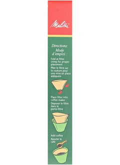 Melitta Melitta 620122#1 40 Count Natural Brown Cone Coffee Filters, Brown  - Image 2