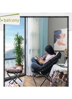 Arabest Recliner, Balcony Home Leisure Lazy Person Lunch Break Nap Chair, Household Sitting and Lying Folding Sofa Backrest Single Chair (Dark Grey)  - Image 2