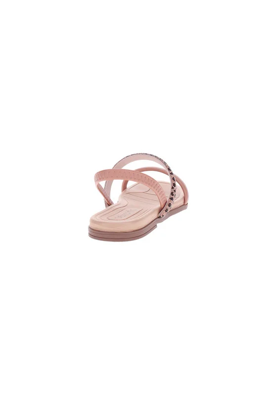 بيرا ريو Beira Rio Ladies Flat Sandals Nude | Made In Brazil