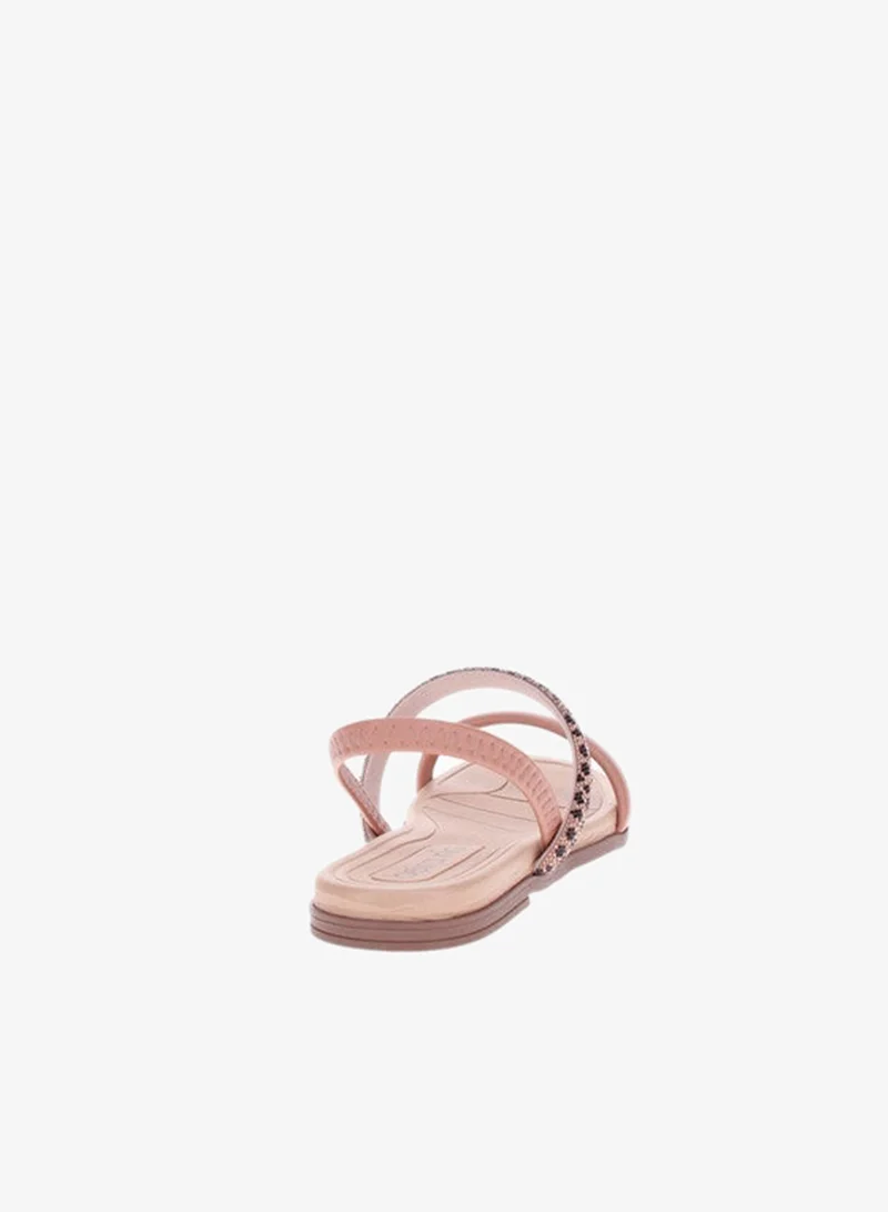Beira Rio  Beira Rio Ladies Flat Sandals Nude | Made In Brazil for Women | Best Price UAE