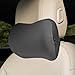 Tuxihapp Car Headrest Pillow for Driving Memory Foam Soft Automotive Neck Support Pillow Cushion with Adjustable Strap Comfortable Car Seat Headrest Pillow for Neck Pain Pressure Relief Gray - Image 2