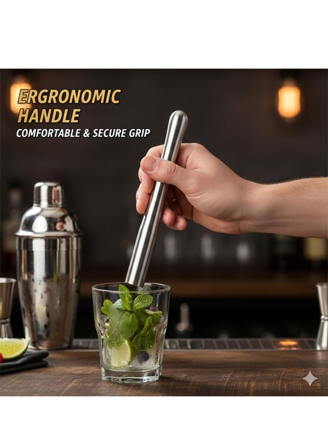 Stainless Steel Cocktail Muddler Bar Fruit Mint Masher Tool - Image 5