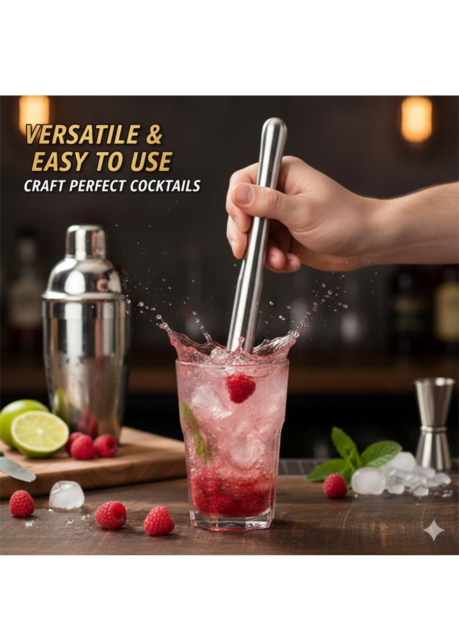 Stainless Steel Cocktail Muddler Bar Fruit Mint Masher Tool - Image 4