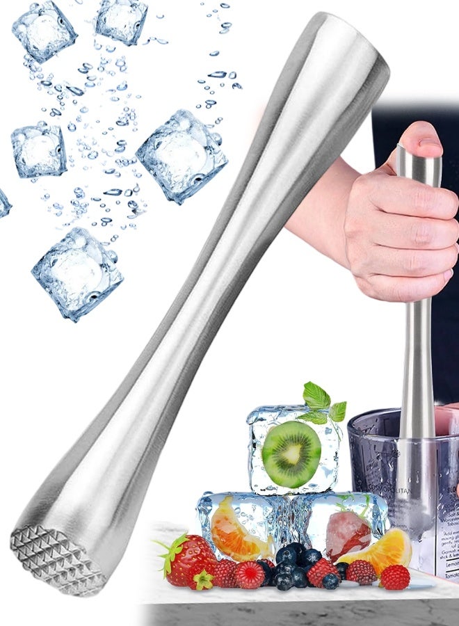 Stainless Steel Cocktail Muddler Bar Fruit Mint Masher Tool - Image 1