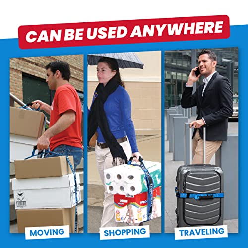 Strap-A-Handle 6' Carrying Strap with Handle | Adjustable Belt | Heavy Duty, Easy, Safe, Secure, Lifting, Moving, Carry Strap for Boxes, Groceries | Best Luggage Strap (Strap-A-Handle 6ft. Length, 40lb. Capacity) - Image 4