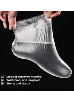 TLAXCA 200 PCS Clear Plastic Disposable Feet Cover, Paraffin Bath Liners for Foot Pedicure Hot Spa Wax Treatment, Larger Thicker Thermal Therapy Foot Covers Bags Plastic Socks Liners  - Image 4
