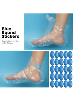 TLAXCA 200 PCS Clear Plastic Disposable Feet Cover, Paraffin Bath Liners for Foot Pedicure Hot Spa Wax Treatment, Larger Thicker Thermal Therapy Foot Covers Bags Plastic Socks Liners  - Image 5