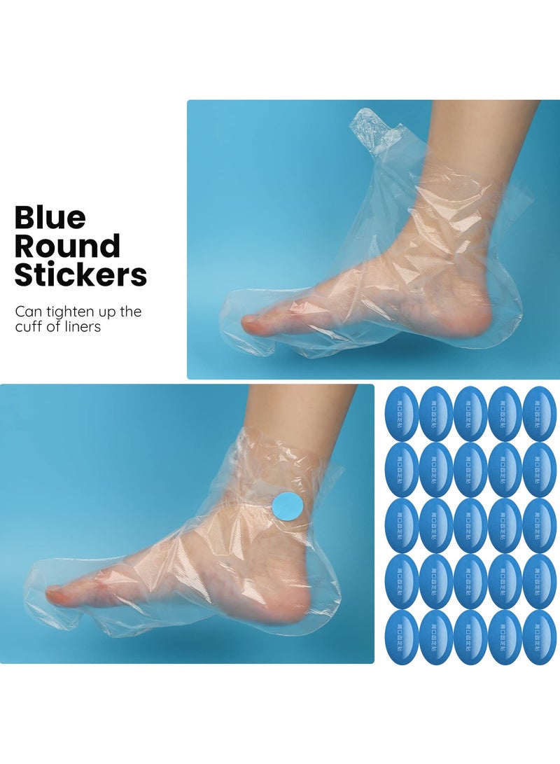 TLAXCA 200 PCS Clear Plastic Disposable Feet Cover, Paraffin Bath Liners for Foot Pedicure Hot Spa Wax Treatment, Larger Thicker Thermal Therapy Foot Covers Bags Plastic Socks Liners  - Image 5