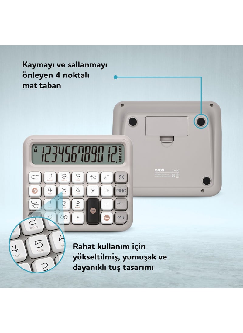 X-250 12 Digit Calculator - pzsku/Z2C0D15FC976F9BD2D857Z/45/_/1740652690/b08910db-a26f-43d0-bc03-6cda501941ac