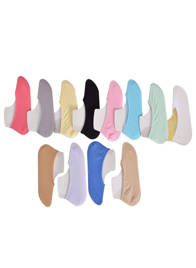 FreshFoot Soft and Colourful Baby Socks Cotton for Boys and Girls No Show Socks/Peds/Footie(3-24 Months) (Pack of 12) (3-6 Months) - Image 1