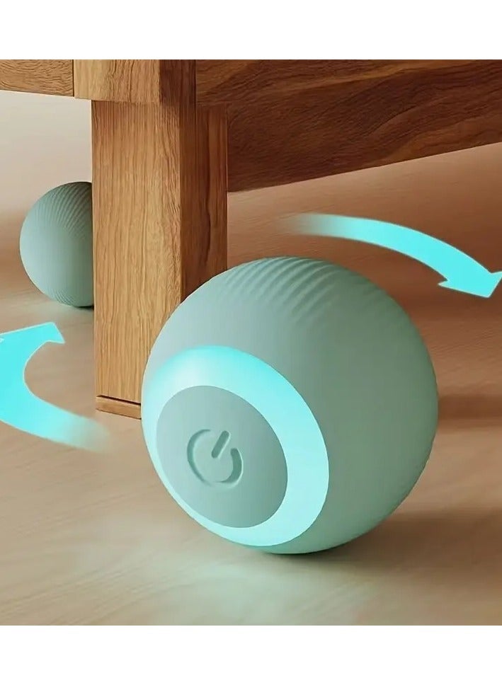 لعبة القطط التفاعلية على شكل كرة دوارة كهربائية - ذاتية الحركة وذكية - مثالية للقطط الصغيرة والقطط المرحة - Image 1