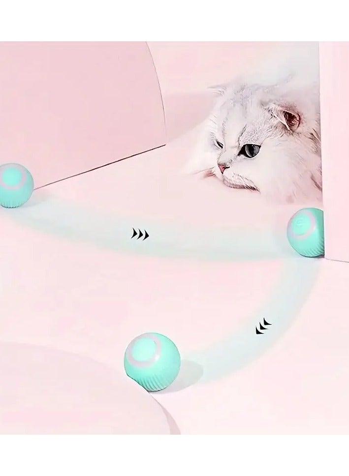 لعبة القطط التفاعلية على شكل كرة دوارة كهربائية - ذاتية الحركة وذكية - مثالية للقطط الصغيرة والقطط المرحة - Image 4