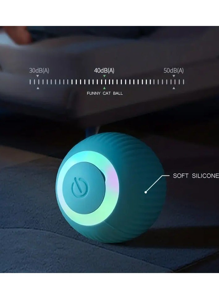 لعبة القطط التفاعلية على شكل كرة دوارة كهربائية - ذاتية الحركة وذكية - مثالية للقطط الصغيرة والقطط المرحة - Image 5