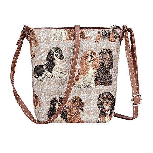 Signare Tapestry Small Crossbody Bag Sling Bag for Women with Cavalier King Charles Spaniel Dog Design (SLING -KGCS) - Image 1